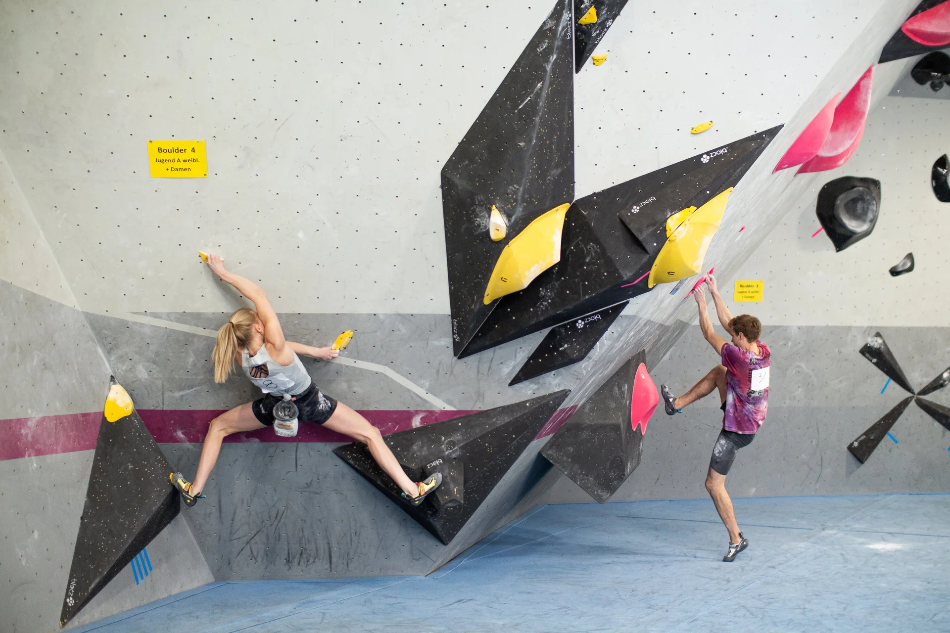 Landesmeisterschaft_Bouldern_Berlin_Sachsen_2022_Finale_Jugend_A_Erwachsene | © Kilian Dorner