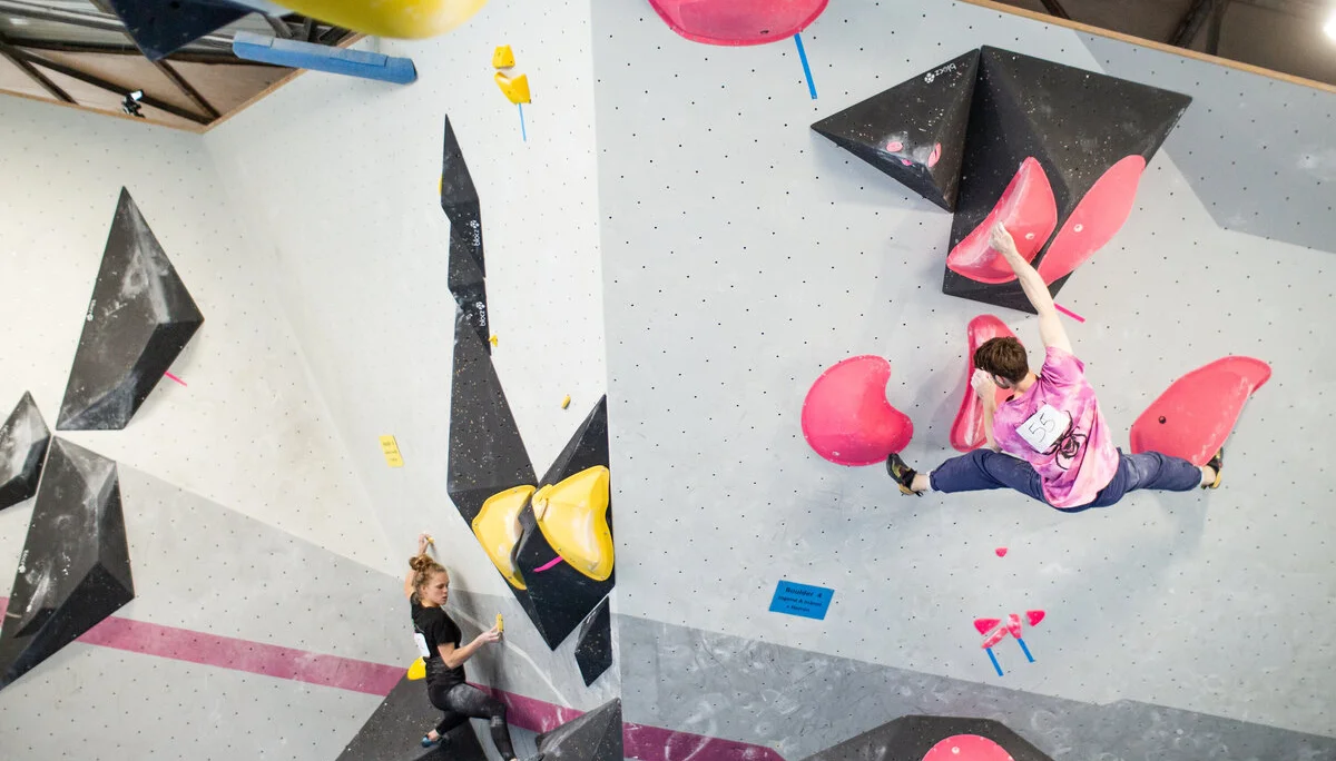 Landesmeisterschaft_Bouldern_Berlin_Sachsen_2022_Finale_Jugend_A_Erwachsene | © Kilian Dorner