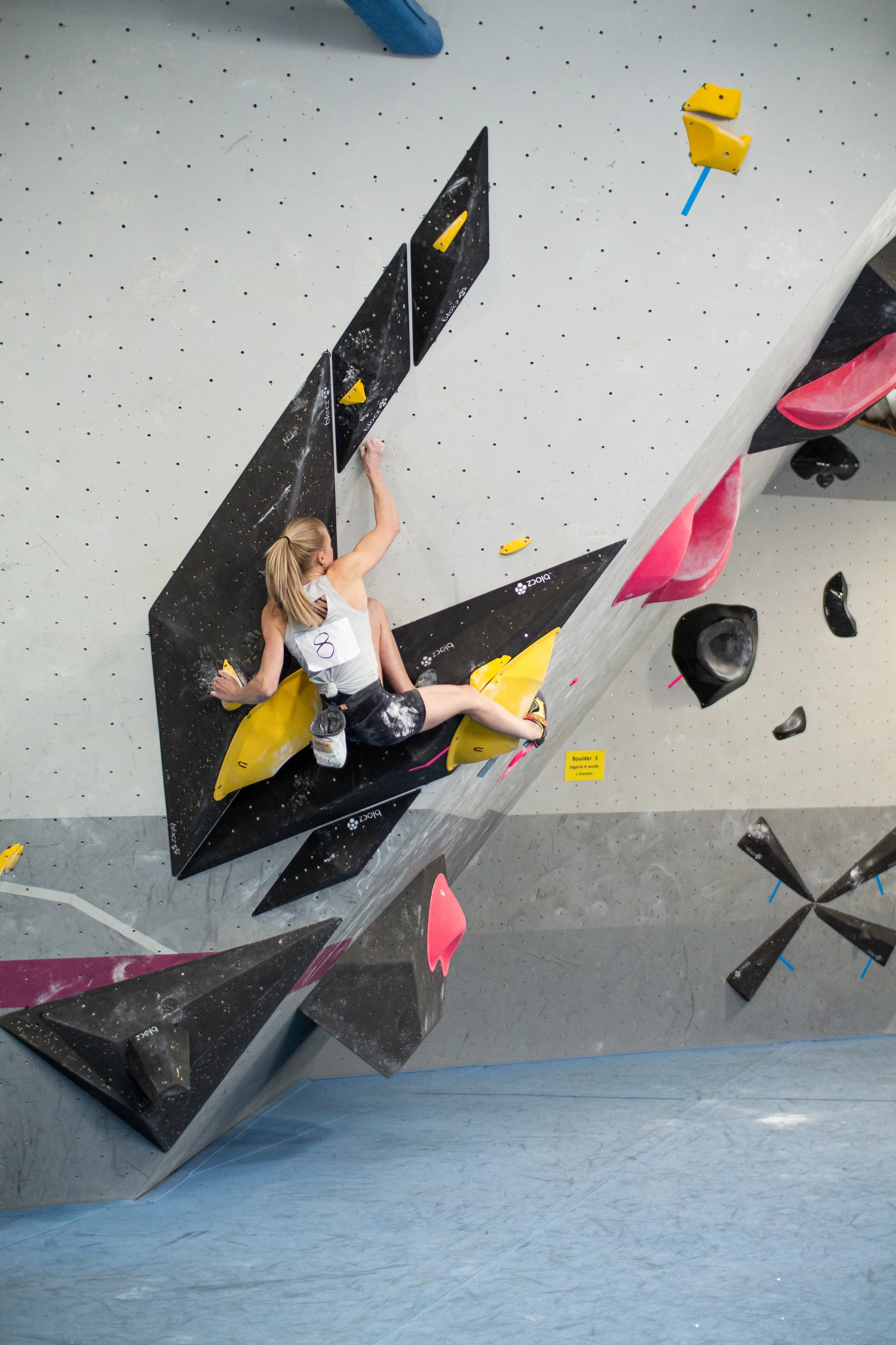 Landesmeisterschaft_Bouldern_Berlin_Sachsen_2022_Finale_Jugend_A_Erwachsene | © Kilian Dorner