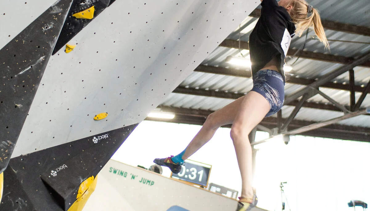Landesmeisterschaft_Bouldern_Berlin_Sachsen_2022_Finale_Jugend_A_Erwachsene | © Kilian Dorner
