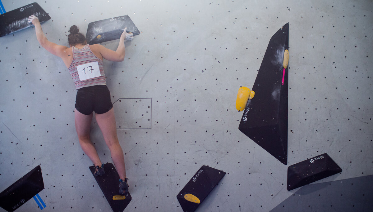 Landesmeisterschaft_Bouldern_Berlin_Sachsen_2022_Finale_Jugend_A_Erwachsene | © Kilian Dorner Landesmeisterschaft_Bouldern_Berlin_Sachsen_2022_Finale_Jugend_A_Erwachsene | © Kilian Dorner