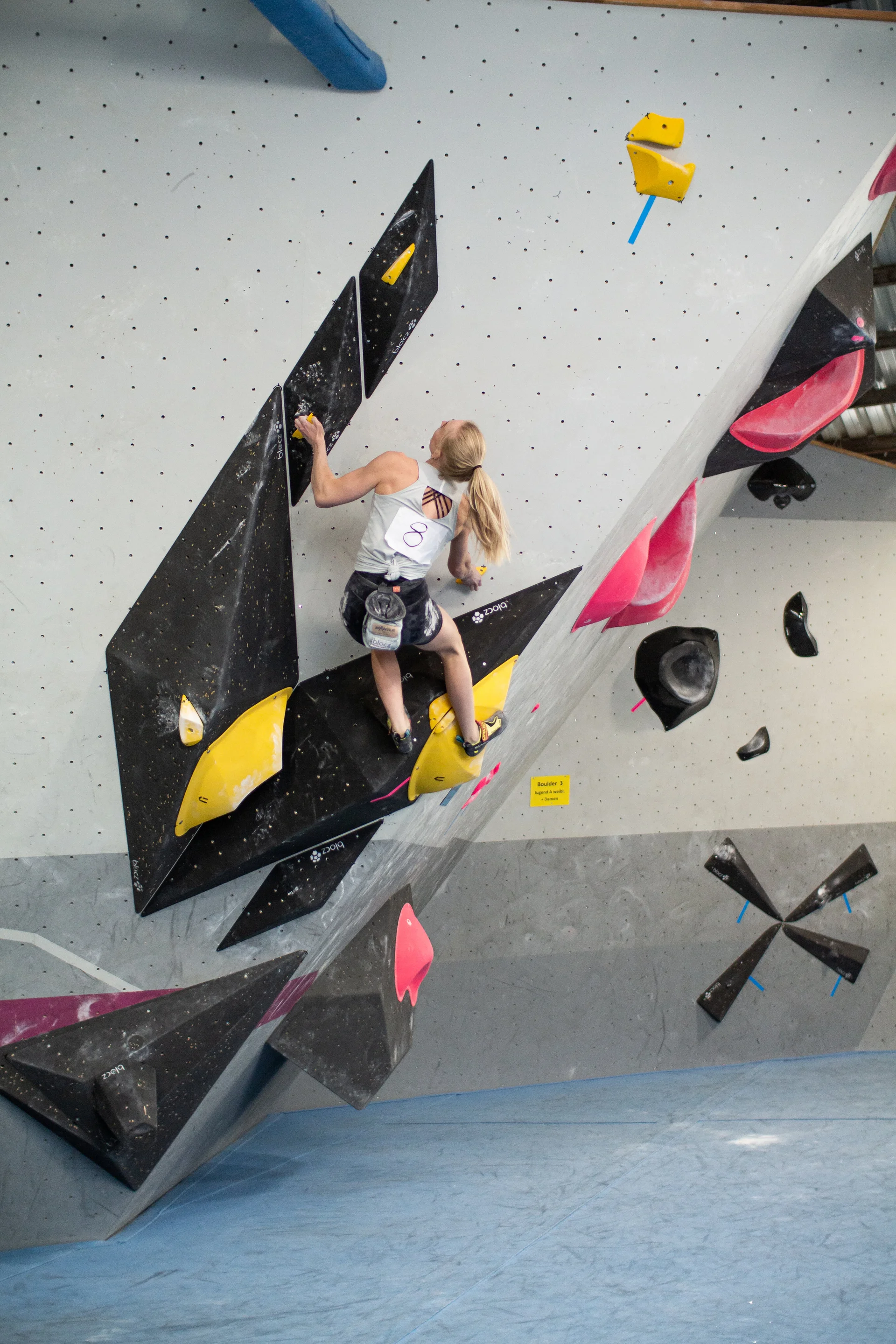 Landesmeisterschaft_Bouldern_Berlin_Sachsen_2022_Finale_Jugend_A_Erwachsene | © Kilian Dorner
