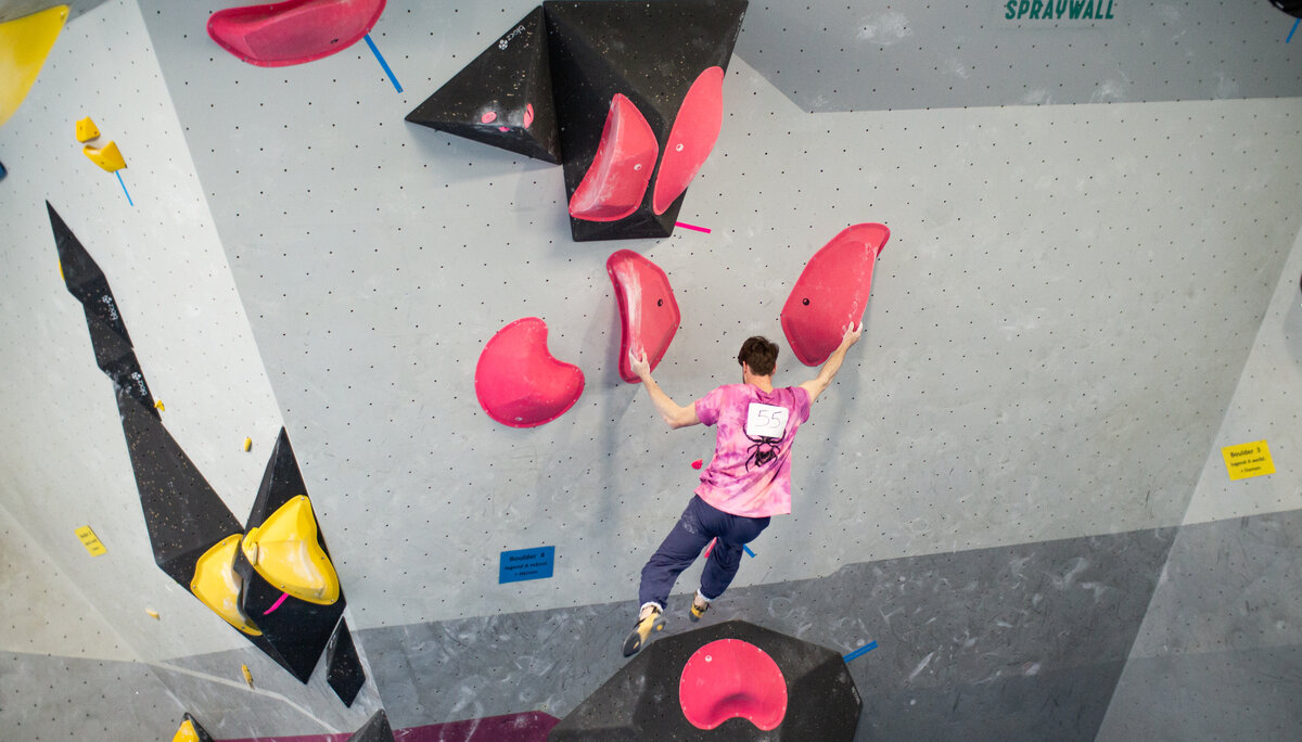 Landesmeisterschaft_Bouldern_Berlin_Sachsen_2022_Finale_Jugend_A_Erwachsene | © Kilian Dorner Landesmeisterschaft_Bouldern_Berlin_Sachsen_2022_Finale_Jugend_A_Erwachsene | © Kilian Dorner