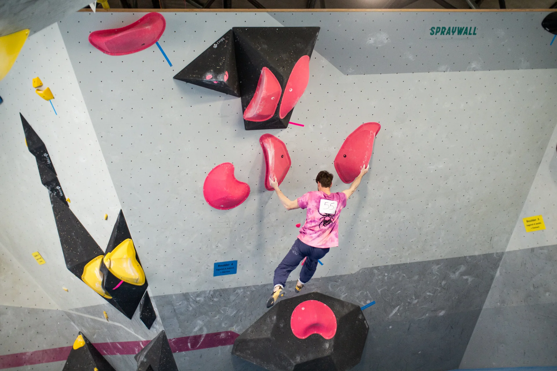 Landesmeisterschaft_Bouldern_Berlin_Sachsen_2022_Finale_Jugend_A_Erwachsene | © Kilian Dorner