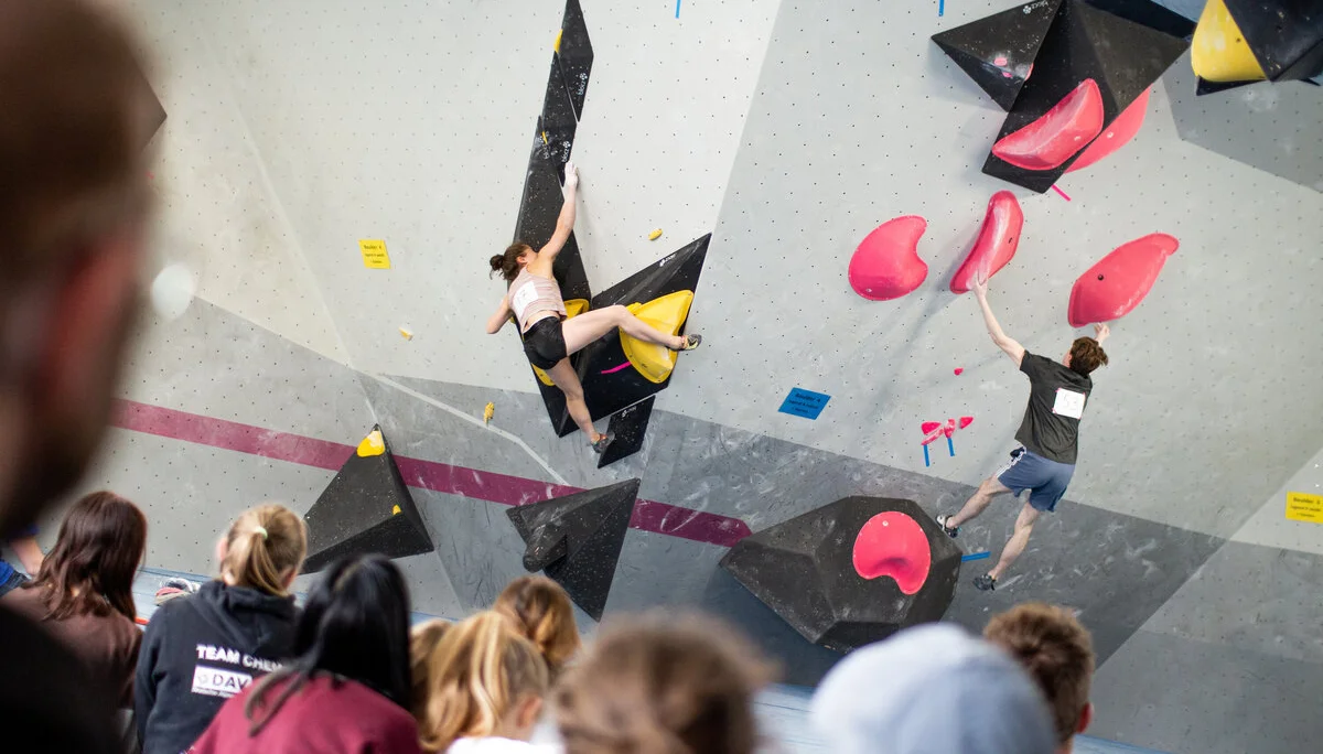 Landesmeisterschaft_Bouldern_Berlin_Sachsen_2022_Finale_Jugend_A_Erwachsene | © Kilian Dorner
