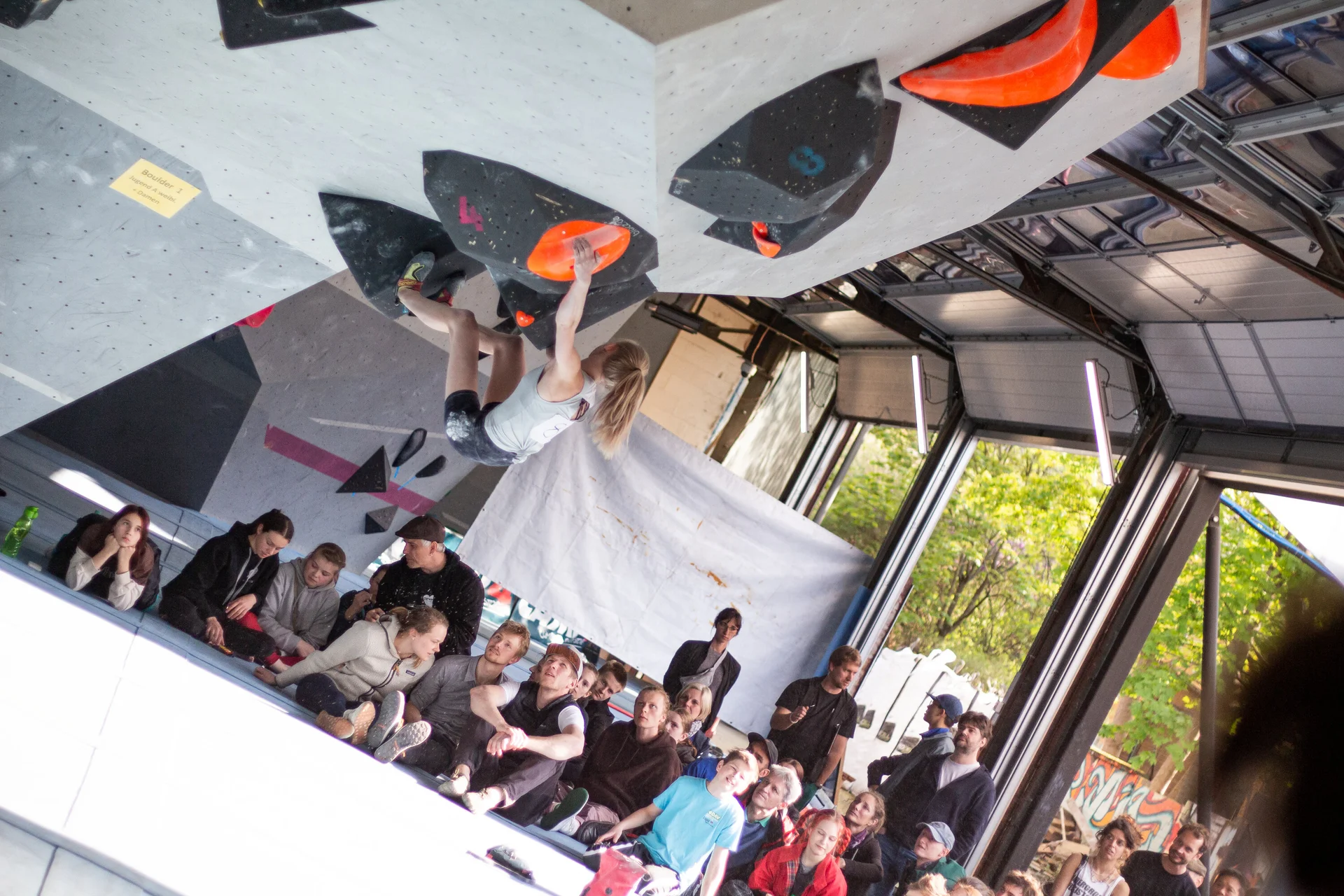 Landesmeisterschaft_Bouldern_Berlin_Sachsen_2022_Finale_Jugend_A_Erwachsene | © Kilian Dorner