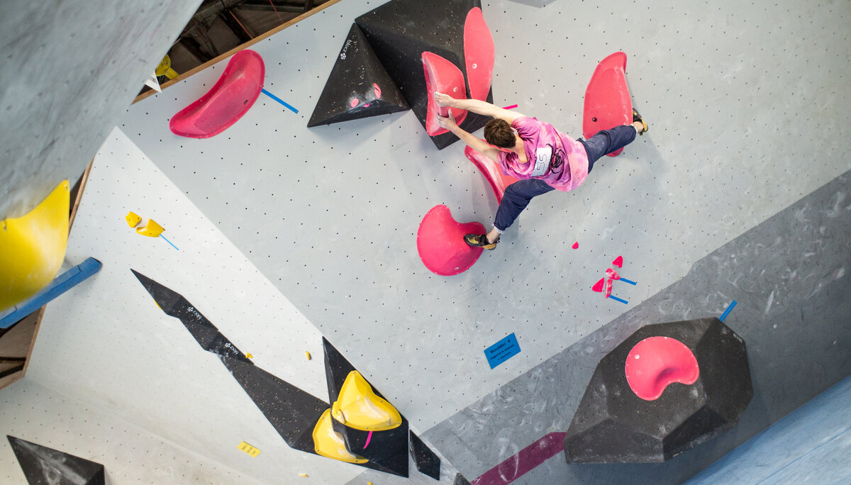 Landesmeisterschaft_Bouldern_Berlin_Sachsen_2022_Finale_Jugend_A_Erwachsene | © Kilian Dorner Landesmeisterschaft_Bouldern_Berlin_Sachsen_2022_Finale_Jugend_A_Erwachsene | © Kilian Dorner