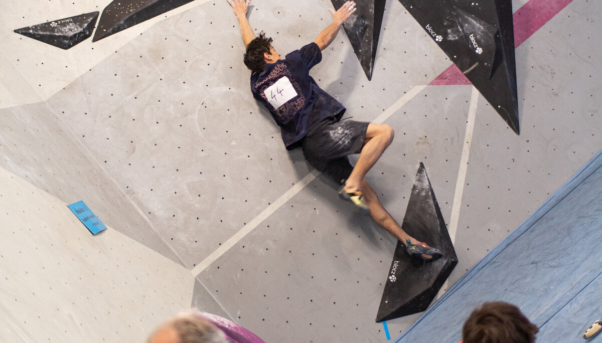 Landesmeisterschaft_Bouldern_Berlin_Sachsen_2022_Finale_Jugend_A_Erwachsene | © Kilian Dorner Landesmeisterschaft_Bouldern_Berlin_Sachsen_2022_Finale_Jugend_A_Erwachsene | © Kilian Dorner