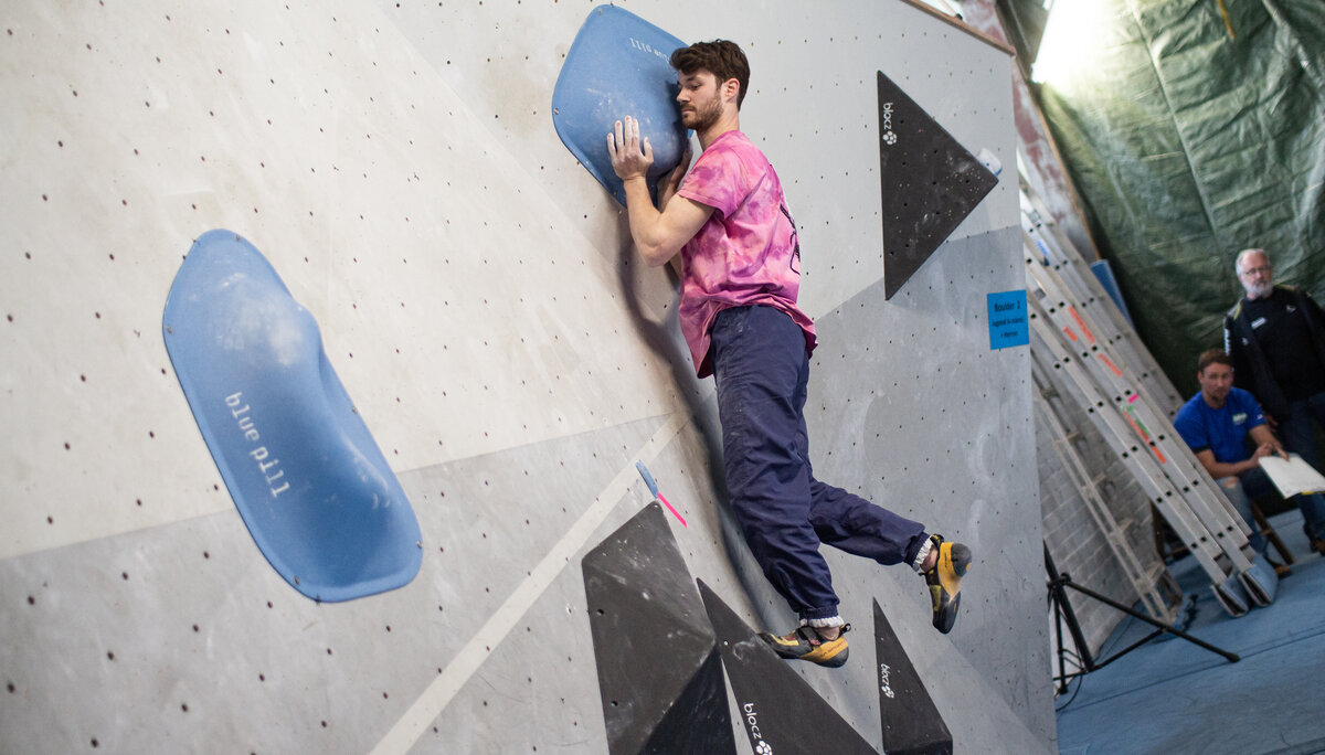 Landesmeisterschaft_Bouldern_Berlin_Sachsen_2022_Finale_Jugend_A_Erwachsene | © Kilian Dorner Landesmeisterschaft_Bouldern_Berlin_Sachsen_2022_Finale_Jugend_A_Erwachsene | © Kilian Dorner