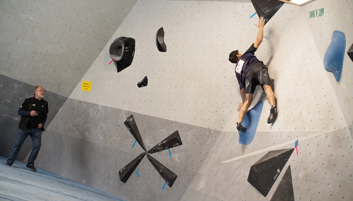 Landesmeisterschaft_Bouldern_Berlin_Sachsen_2022_Finale_Jugend_A_Erwachsene | © Kilian Dorner