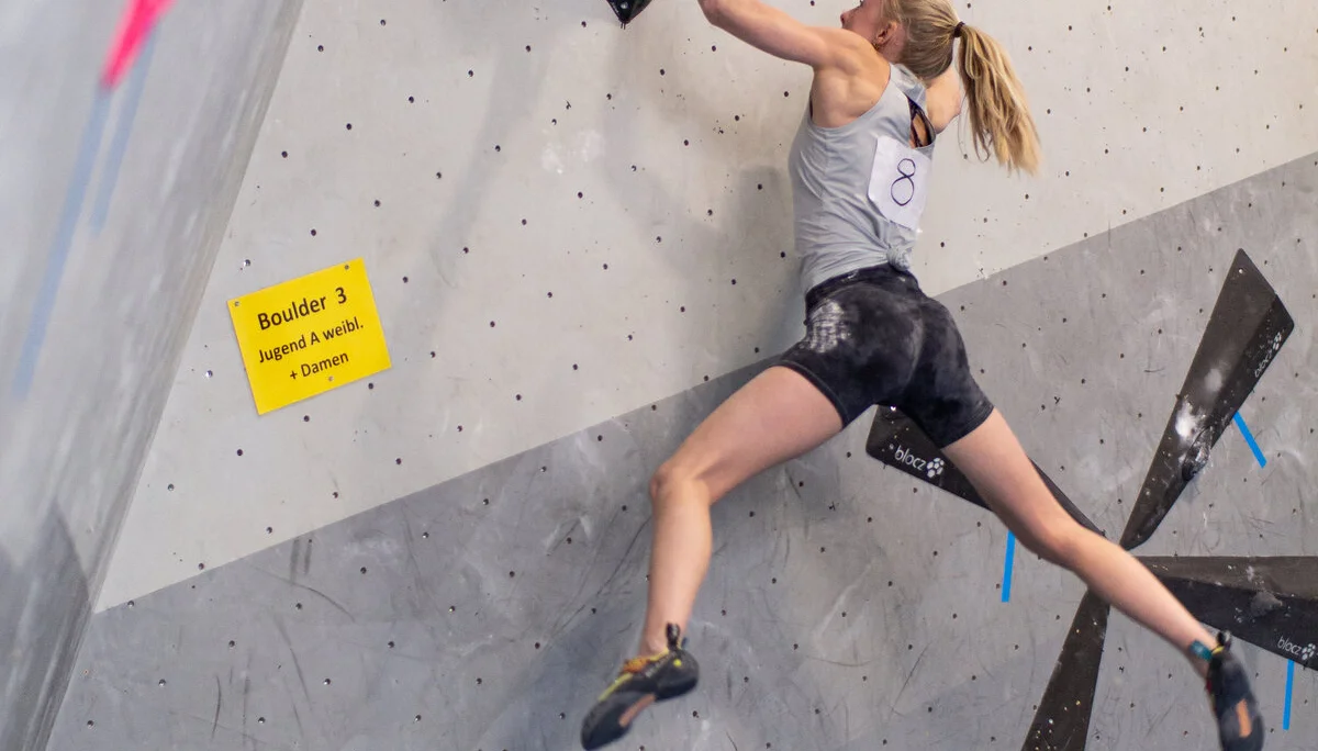 Landesmeisterschaft_Bouldern_Berlin_Sachsen_2022_Finale_Jugend_A_Erwachsene | © Kilian Dorner