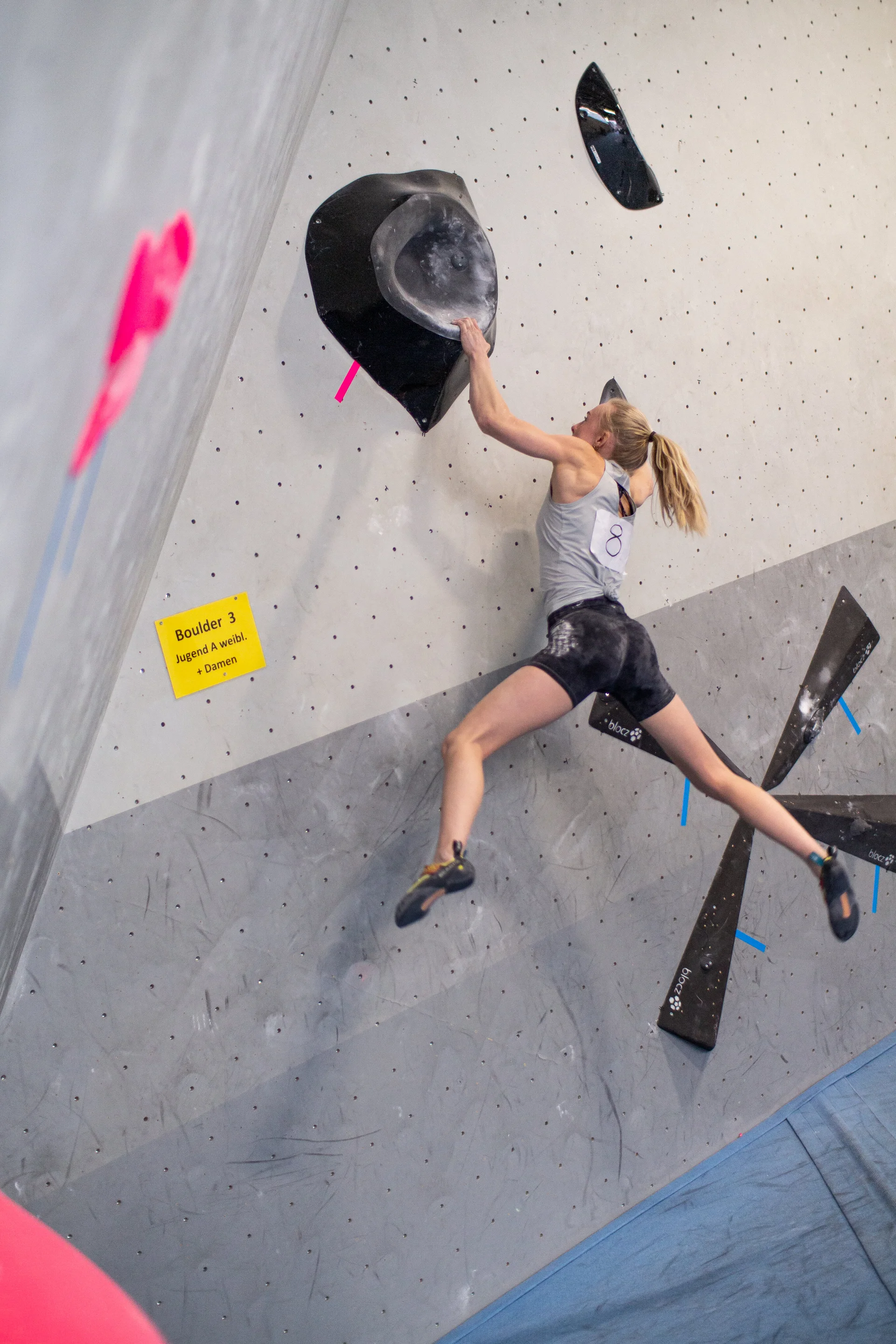 Landesmeisterschaft_Bouldern_Berlin_Sachsen_2022_Finale_Jugend_A_Erwachsene | © Kilian Dorner