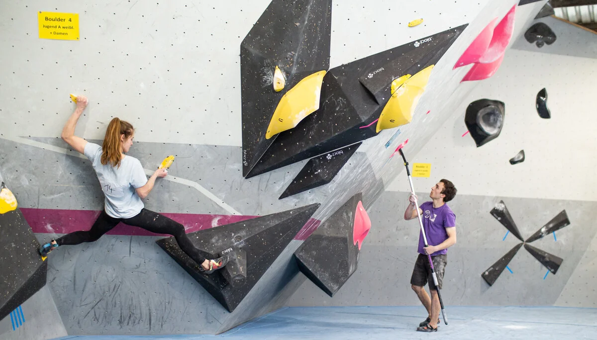 Landesmeisterschaft_Bouldern_Berlin_Sachsen_2022_Finale_Jugend_A_Erwachsene | © Kilian Dorner