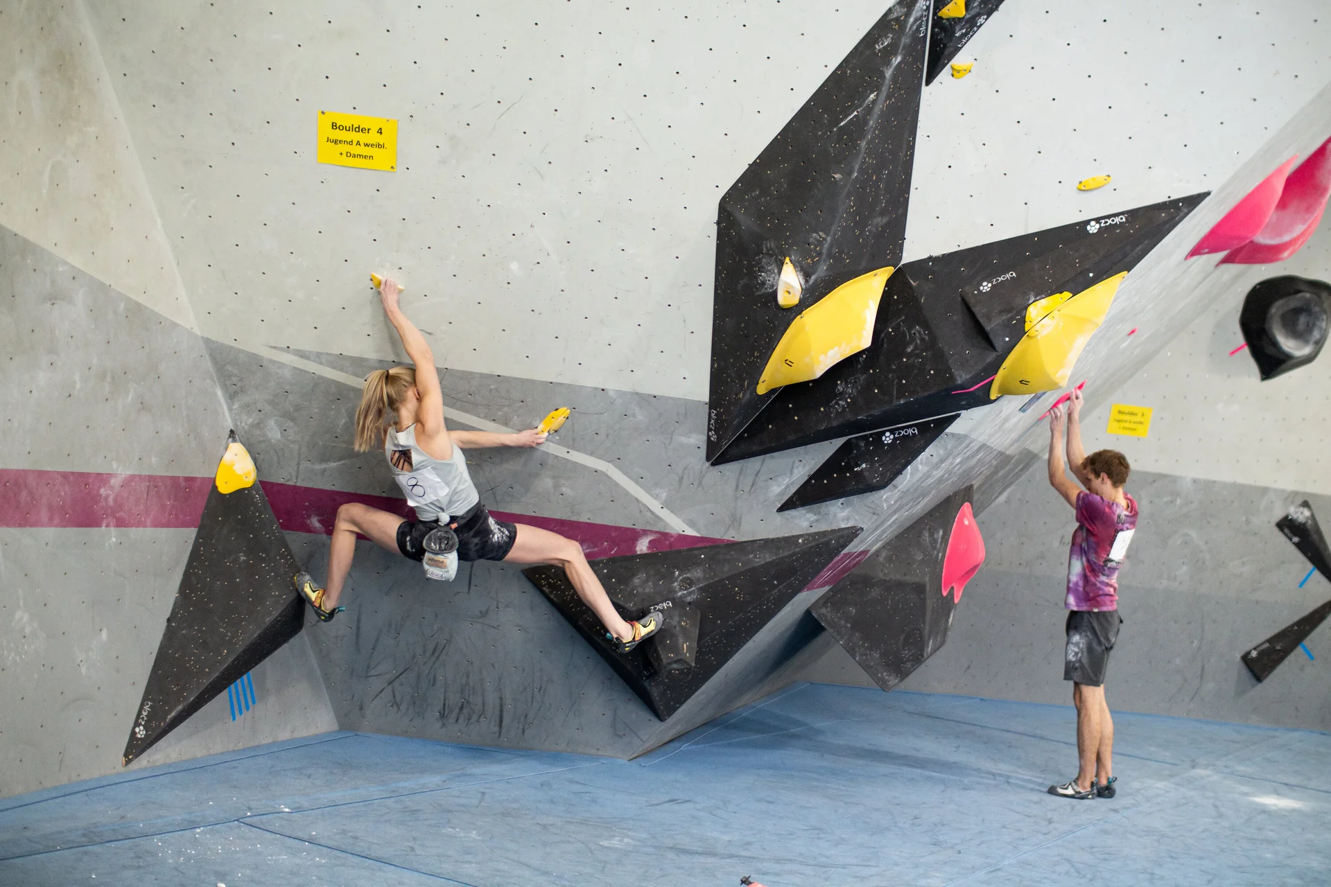 Landesmeisterschaft_Bouldern_Berlin_Sachsen_2022_Finale_Jugend_A_Erwachsene | © Kilian Dorner