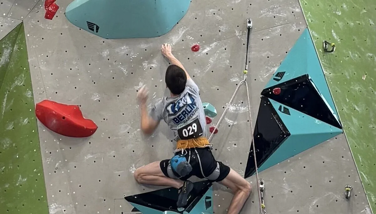 DM Lead 2025: Carlotta Sandau in der Halbfinalroute | © Moritz Trapp / DAV LV Berlin