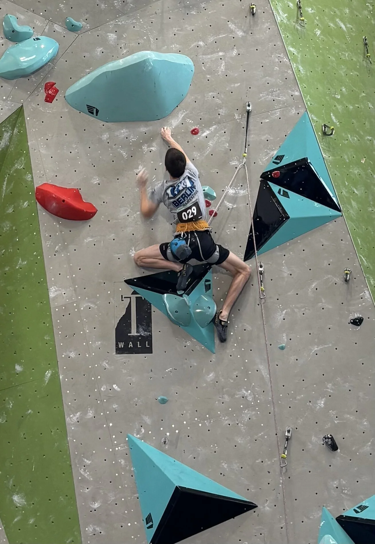 DM Lead 2025: Carlotta Sandau in der Halbfinalroute | © Moritz Trapp / DAV LV Berlin