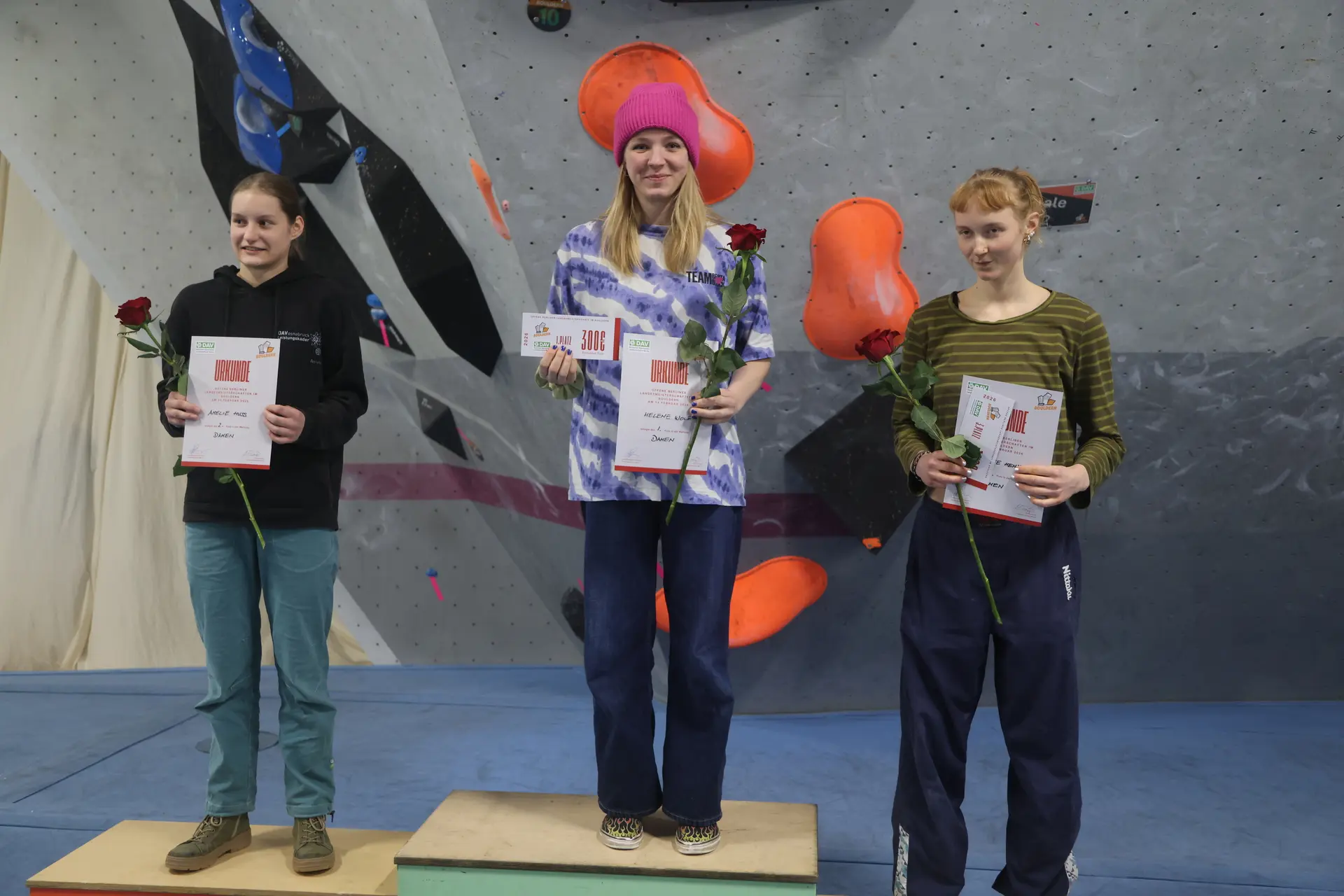 Tagessiegerinnen Damen | © DAV Landesverband Berlin